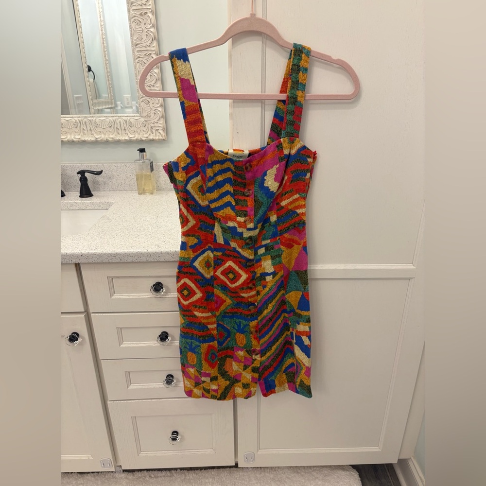 FARM Rio Multicolor Abstract Mini Dress